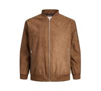 Bestseller A/S Jjerocky Faux Suede Bomber Pls Chaqueta, Color coñac. Detalles: Ante sintético, XXXL para Hombre