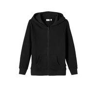Bestseller A/S NKMNESWEAT Card W Hood BRU Noos Chaqueta Sudadera, Black, 146-152 para Niños