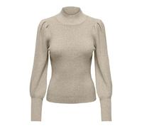 Bestseller A/S ONLKATIA L/S Highneck KNT Noos - Jersey para Mujer, Mocha Merengue/Detall: W. Melange, XS, Mocha Meringue/Detail:w. Melange, XS