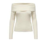 ONLY Jersey con los hombros descubiertos. Color Crudo