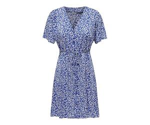 Bestseller A/S Vestido de Mujer ONLEVIDA S/S Corto Vestido WVN Noos, Azul nebuloso/AOP:Hanna Flower, XL, Nebulas Blue/AOP:Hanna Flower, XL