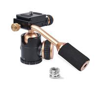 Bestshot Cabeza de trípode, FlexiTilt universal con placa de liberación rápida, tornillo de 14 para cámara DSLR, videocámara, teléfono celulariPad, cámaras sin espejo, Canon T6i con lente, Nikon