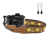 BestSounds Correa para cámara, tejido jacquard de 2 pulgadas, correas de hombro para el cuello para todas las cámaras DSLR hombres mujeres fotógrafos, Jacquard Amarillo, Talla única