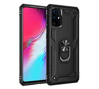 BestST Funda para Samsung S20 Plus/S20+/S20+ 5G Carcasa con 360 Anillo iman Soporte Hard PC Silicona TPU Bumper antigolpes Fundas Carcasas Case para Samsung Galaxy S20 Plus, Negro