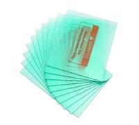 Besttoolifes 10 placas de lente de policarbonato transparente para soldadura, lente de repuesto exterior para casco de soldadura (115 x 90 mm)