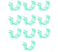 Besttoolifes 10 soportes de abrazadera de bobina de costura, abrazadera de hilo para máquina de coser, clips de bobina de plástico para máquinas de coser y bordar, bobina colorida (verde)