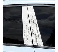 Besttoolifes 2 calcomanías de pilar B de panal para poste de puerta de coche, gráficos de vehículo de bricolaje, adhesivo de material PET resistente a la intemperie, se adapta al interior del coche (B