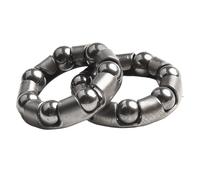 Besttoolifes 2 rodamientos de bolas para auriculares de bicicleta, construcción de acero, plata, diámetro exterior 20 mm, 25 mm, 30 mm, 40 mm, repuesto para reparación de bicicletas de ciclismo (1#)