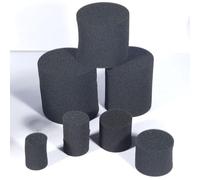 Besttoolifes 2 tapones de espuma para altavoz, varios tamaños, 72 x 60, 80 x 80, 85 x 100, 90 x 80, 95 x 100 100 x 60 100 x 100 mm, control de graves de afinación de audio, negro (100 x 60 mm)