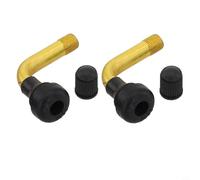 Besttoolifes 2 válvulas de 90 vástagos sin cámara para neumáticos eléctricos para agujeros o motocicletas, construcción de cobre y goma, se adapta a llantas de 113115 mm, repuesto de aire en ángulo