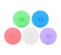 Besttoolifes 5 tapas de tarro de boca ancha, tubos de pepinillos de silicona, tapa de fermentación para cocina, chucrut, sótano de Kimchi (A)