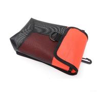 Besttoolifes A, SCUBA & Snorkeling SMB Bolsa de almacenamiento para boya de marcador de seguridad, bolsa de transporte de malla de PVC resistente con anillo en D, hebilla giratoria y diseño de drenaje