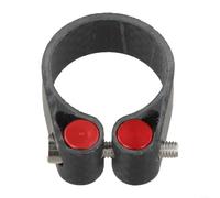 Besttoolifes Abrazadera de fibra de carbono para bicicleta de carretera de montaña, T800 Cnc diseños huecos hebilla de bloqueo, accesorio de repuesto de anillo de tubo de sillín ligero 27,2/30,8/31,6