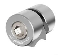 Besttoolifes Abrazadera de poste de aleación ligera de 27 x 195 mm de aluminio con bloqueo de ojo de pez, juego de cierre seguro para piezas de ciclismo, compatible con tener en carretera (plateado)