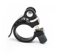 Besttoolifes Abrazadera para tija de sillín de bicicleta de aleación de aluminio negra de 25,4 pulgadas, con mecanismo de liberación rápida, diámetro interior de 31,8 mm, compatible con tijas de