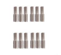 Besttoolifes Adaptador de tornillo de doble extremo de 7 mm a 6 mm en acero inoxidable, con roscas de 1/4-20 y 5/16-24, diseño suave sin rebabas para bolsas de bicicleta (12 piezas)