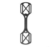 Besttoolifes Aleación de aluminio Extensión de horquilla delantera Soporte de escape Soporte de soporte de escape Capacidad 10kg Negro 180x48mm Portaequipajes Bikepacking