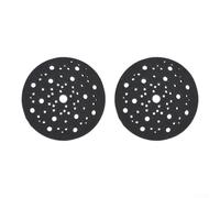 Besttoolifes Almohadilla de respaldo de gancho y bucle de 70 agujeros, almohadilla de interfaz de pulido de esponja suave para lijadora orbital y detalles de coche, paquete de 2