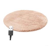 Besttoolifes Almohadilla térmica eléctrica USB para mascotas, tela de felpa y cuero, alfombrilla cálida de 40 cm para gatos y perros, uso en invierno en interiores y exteriores, constante de 28 °C
