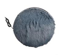 Besttoolifes Almohadilla térmica eléctrica USB para mascotas, tela de felpa y cuero, alfombrilla cálida de 40 cm para gatos y perros, uso en invierno en interiores y exteriores, constante de 28 °C