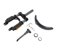 Besttoolifes Amortiguador delantero hidráulico para montar en bicicleta de 85 pulgadas, suspensión de metal mejorada eléctrica, compatible con horquilla/1s/pro scooter, comodidad para estabilidad