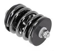 Besttoolifes Amortiguador trasero de bicicleta Ti Tc4 Aleación Suspensión Tornillo Rod Compatible con y Bicicleta Plegable Ultraligero Gris Plata Oro Opciones (gris)