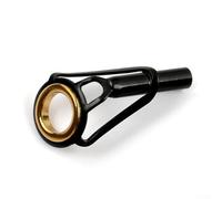 Besttoolifes Anillo guía superior de punta de caña de pescar de acero inoxidable con inserto de línea de cerámica resistente al desgaste para caña de construir y reparar, componente de anillo de ojo