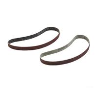 Besttoolifes Bandas de lija de grano surtido de 13 x 457 mm, 20 piezas de papel de lija de grano múltiple con gancho y bucle de grano 40/60/80/120, dedo flexible de óxido de aluminio