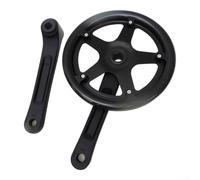 Besttoolifes Bielas de Bicicleta 175mm Disco Protector 42D Negro | Agujero cuadrado para estándar, aluminio 6061, disco 42T, ideal para reparación y actualización de bicicletas