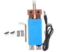 Besttoolifes Bolígrafo de soldadura por puntos de batería de mano con disparador automático, varilla de latón para paquetes de baterías 8650, agujas redondas concéntricas y diseño de doble resorte