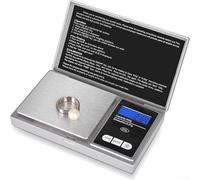Besttoolifes Bolígrafo probador de diamante con luz ultravioleta y escala de bolsillo digital, detección rápida dual de 0.5S, función de tara de 200G X 0.01G para pruebas de piedras preciosas de