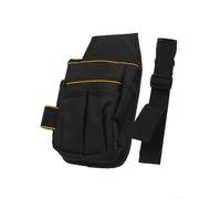 Besttoolifes Bolsa compacta para herramientas de electricista, organizador de tela Oxford resistente al agua con soporte para cinturón, para manitas, carpinteros y fontaneros (B)