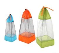 Besttoolifes Bolsas de malla ligeras y resistentes al agua con sacos de nailon 20D, paquete de 3 bolsas de dormir de almacenamiento compatibles, organización de equipo húmedo o seco, y viajes