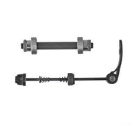 Besttoolifes Buje de rueda de acero rápido con ejes huecos delanteros de 108 cm y traseros de 145 cm, juego de pinchos de liberación más 2 rodamientos para ajustar el transporte, eje de buje de