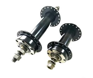 Besttoolifes Bujes de bicicleta de montaña, juego de cubos de freno de disco delantero y trasero de 36 agujeros, rodamiento sellado de acero inoxidable, eje pasante, para bicicleta de nieve MTB