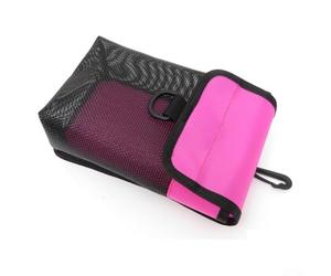 Besttoolifes C, SCUBA & Snorkeling SMB Bolsa de almacenamiento para boya de marcador de seguridad, bolsa de transporte de malla de PVC resistente con anillo en D, hebilla giratoria y diseño de drenaje