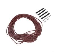 Besttoolifes Cable de calefacción de fibra de carbono de 12K 33Ω para calefacción de suelo interior, cable de calefacción eléctrico aislado de goma de silicona con resistencia de alto voltaje