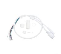 Besttoolifes Cable de red con conector hembra RJ45 y DC para cámaras IP, longitud de 70 cm, construcción de cobre y PVC para conexiones confiables del sistema de seguridad