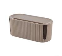 Besttoolifes Caja de gestión de cables para organizador de cables de escritorio, contenedor de almacenamiento de tira de alimentación ABS con diseño ventilado, corrector de cables para oficina en casa