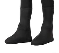 Besttoolifes Calcetines deportivos acuáticos para buceo, esnórquel, natación, surf y pesca, protección contra la arena, calzado de playa, calcetines de buceo de poliéster elástico (negro)