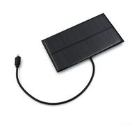 Besttoolifes Cargador de panel solar portátil de 5 V y 2 W para smartphones y luces LED - Fuente de alimentación de plástico resistente al desgaste para camping, senderismo y mochileros - 133 x 76 mm
