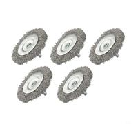 Besttoolifes Cepillo de rueda de alambre para taladro, rueda de molienda de taza de 75 mm, juego de 5 cepillos de alambre de acero al carbono para eliminación de óxido y pintura, abrasivo para