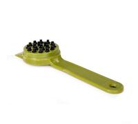 Besttoolifes Cepillo removedor de escamas de pescado para pesca, herramienta raspadora de piel de pescado ABS con mango ergonómico, diseño de agujero para colgar, 218 mm de longitud, 59 g de peso