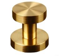 Besttoolifes Cerradura invisible de un solo lado para puertas interiores de dormitorio y pared, diseño de ojo de cerradura pequeño con mango redondo, mecanismo de privacidad seguro para (dorado)