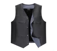 Besttoolifes Chaleco Formal Hombre Sin Mangas Cuello en V | para forro para polar para suave, retención de calor superior, sintética duradera, ideal para invierno frío