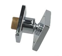 Besttoolifes Chorros cuadrados de latón macizo para ducha, cromo pulido, masaje ajustable, boquillas de silicona resistentes a la cal, conector estándar G1/2 (G1/2)