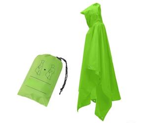 Besttoolifes Chubasquero multifuncional tres en uno para adultos, poliéster 210T impermeable, revestimiento PU5000+ mm, paño de suelo plegable y toldo, 230 x 140 cm, 290 g