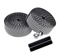 Besttoolifes Cinta antideslizante EVA para manillar de bicicleta de carretera con extremos de barra, para piezas de bicicleta de ciclismo, negro, rojo, azul, verde, amarillo, blanco, rosa (blanco)