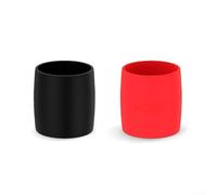 Besttoolifes Cinta de silicona para manillar de bicicleta de carretera, anillo de seguridad, banda elástica, antideslizante, color negro, rojo, ajuste flexible, instalación ligera, 9,4 g (rojo)