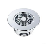 Besttoolifes Colador de fregadero con función de subida para fregadero de cocina, cubierta de tapón de filtro de drenaje de ABS y latón, duradero y resistente al óxido